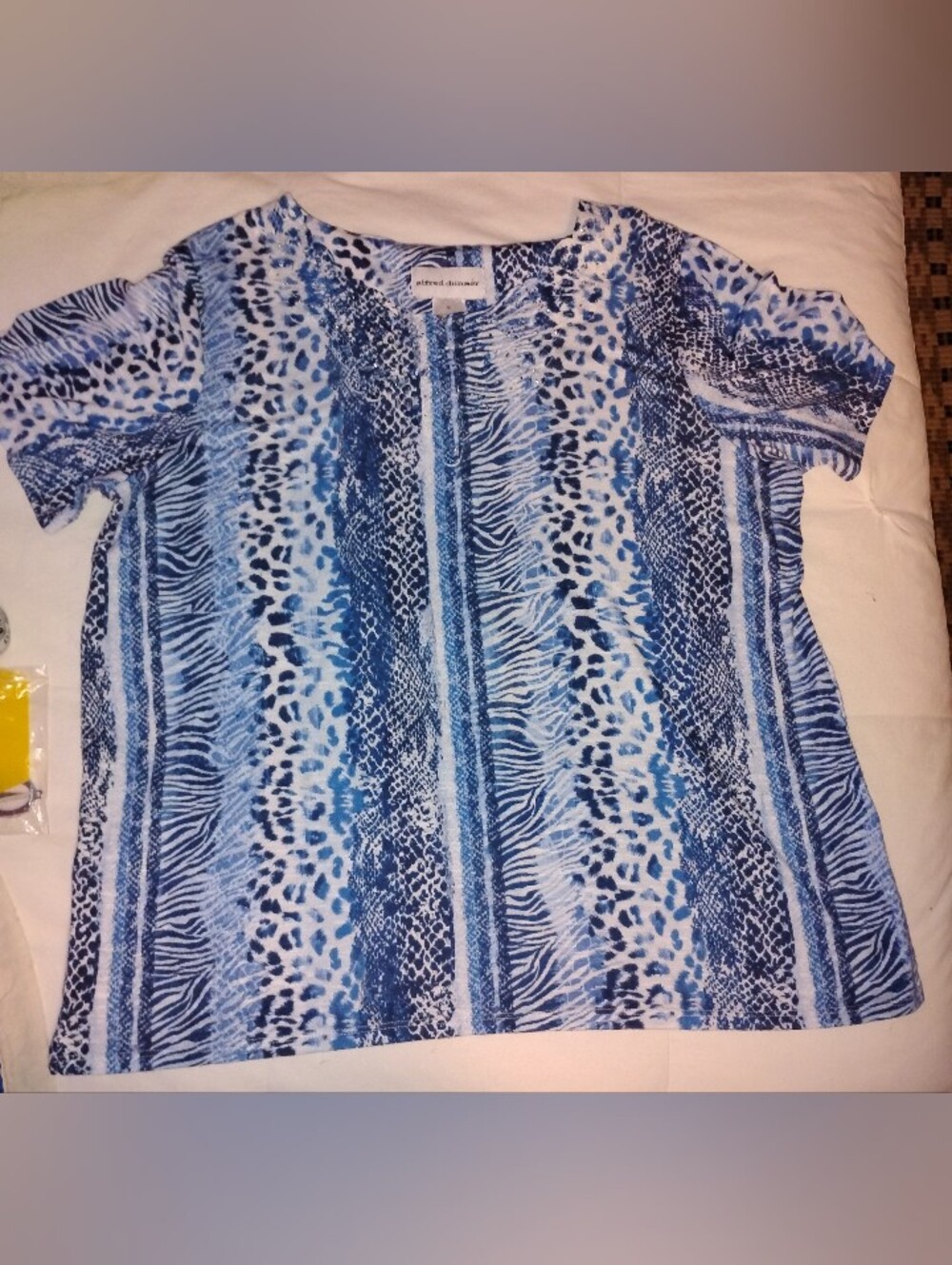 Alfred Dunner Ladies Medium Animal Print Shirt